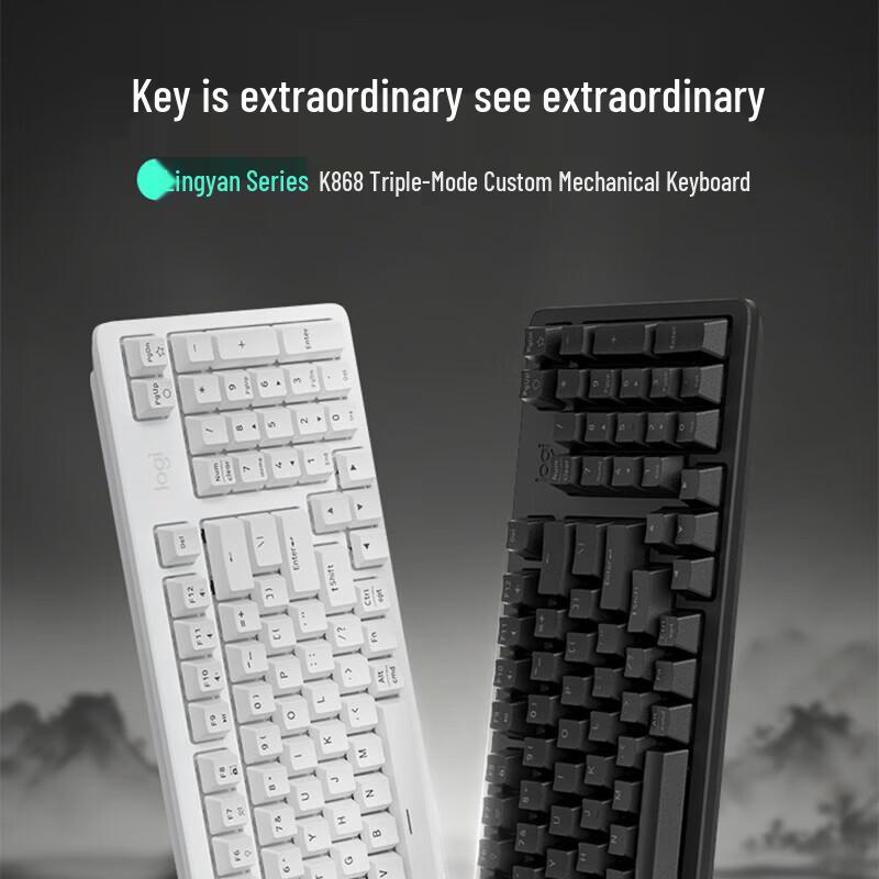 Logitech K868 AI Tri-Mode Customizable Mechanical Keyboard
Logitech K868 AI Tri-Mode Customizable Mechanical Keyboard