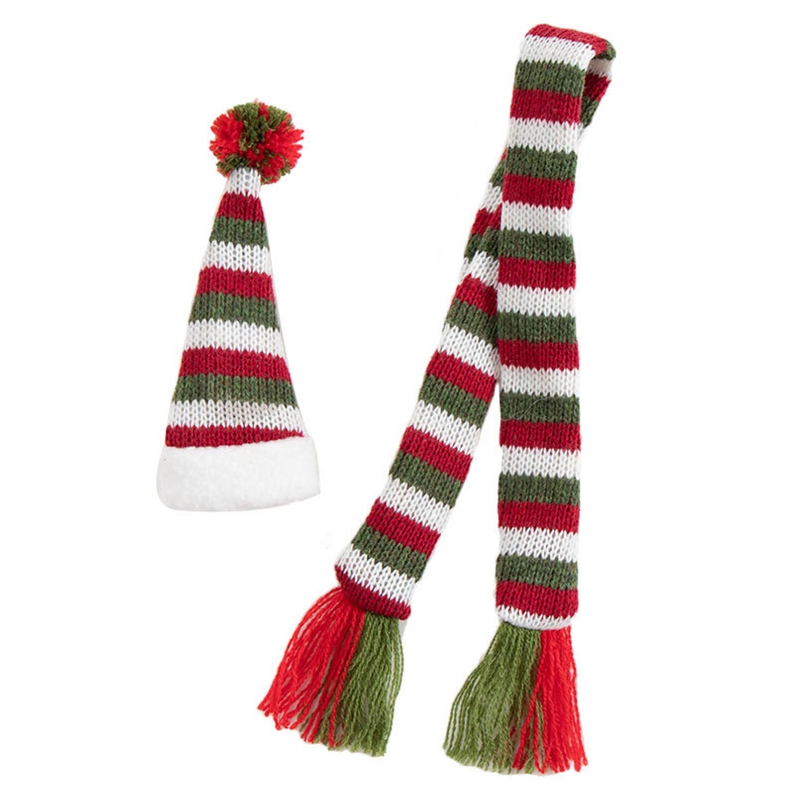 2pcs/set Scarf&Hat Knitted Red Wine Bottle Decoration Novelty Scarf Bear Tassel Santa Claus Hat For Home Christmas Decorations One Size
2pcs/set Scarf&Hat Knitted Red Wine Bottle Decoration Novelty Scarf Bear Tassel Santa Claus Hat For Home Christmas Decorations One Size