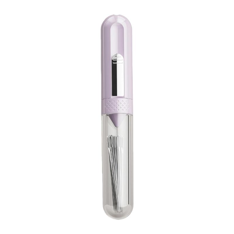 Automatic Needle Threader With Seam Unpicker Thimble Storage Box And 8 Large Eye Needle For Sewing Clothing Tailoring фиолетовый
Automatic Needle Threader With Seam Unpicker Thimble Storage Box And 8 Large Eye Needle For Sewing Clothing Tailoring фиолетовый