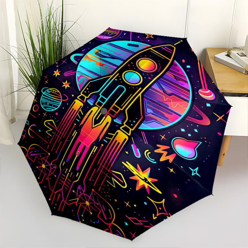 Space Exploration Theme 8 Bone Hand Automatic Folding Umbrella, Compact and Portable Design, A Perfect Gift for Birthday, Christmas or Busin
Space Exploration Theme 8 Bone Hand Automatic Folding Umbrella, Compact and Portable Design, A Perfect Gift for Birthday, Christmas or Busin