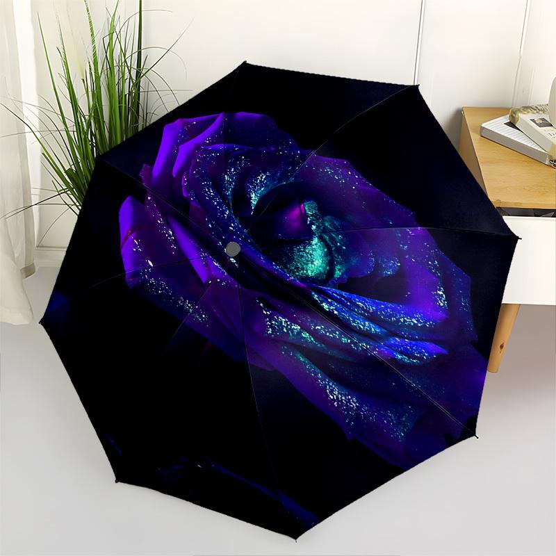 Purple Rose,Glitter Effect Automatic Folding Umbrella Compact 8 rib Design,Unique Style,Suitable for Everyday Outdoor Use,Perfect Gift
Purple Rose,Glitter Effect Automatic Folding Umbrella Compact 8 rib Design,Unique Style,Suitable for Everyday Outdoor Use,Perfect Gift