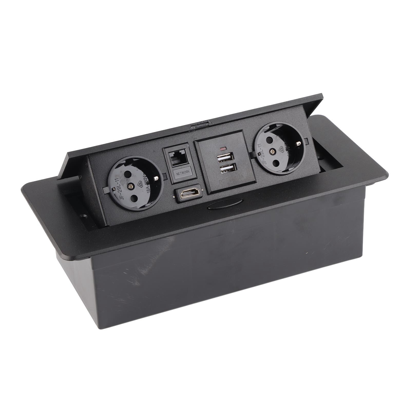 Підлогова силова розетка Алюмінієвий сплав Сучасна Пилозахищена Вбудована Розетка з USB Мережевим Відеороз ємом
Підлогова силова розетка Алюмінієвий сплав Сучасна Пилозахищена Вбудована Розетка з USB Мережевим Відеороз ємом