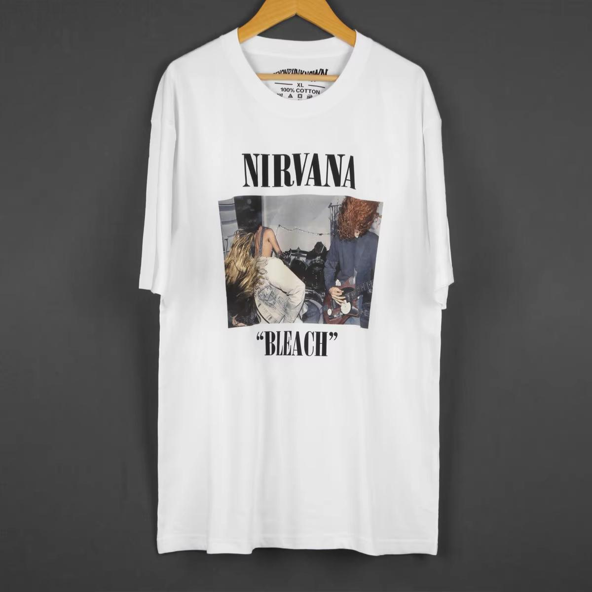 Nirvana Band Bleach T Shirt Grunge Rock Music Kurt Cobain Punk Short Sleeves Cotton Printed Clothing Y2K Unisexs Top Tee M
Nirvana Band Bleach T Shirt Grunge Rock Music Kurt Cobain Punk Short Sleeves Cotton Printed Clothing Y2K Unisexs Top Tee M