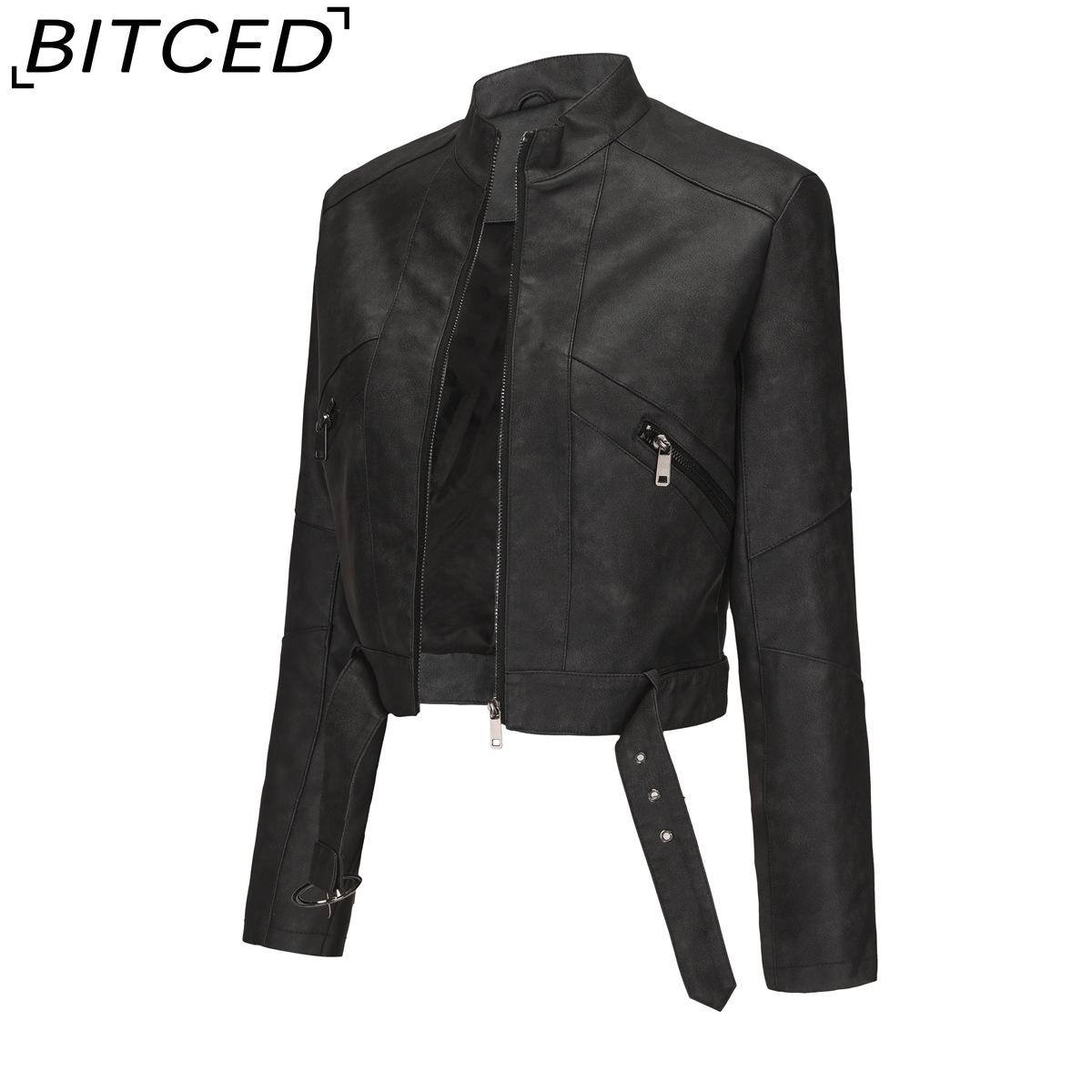 BITCED Women s Biker-Style Leather Jacket with Belt, Long Sleeves and Zip Fastening Spring/Autumn Leather Jacket S чёрный
BITCED Women s Biker-Style Leather Jacket with Belt, Long Sleeves and Zip Fastening Spring/Autumn Leather Jacket S чёрный
