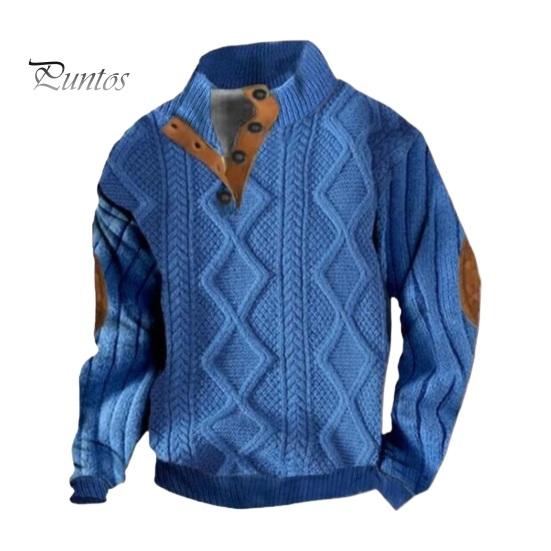 Мужская толстовка с воротником-стойкой на пуговицах, длинными рукавами, свободная вязка, теплая зимняя кофта с геометрической текстурой для холодной погоды, для школы и путешествий XXL синий
Мужская толстовка с воротником-стойкой на пуговицах, длинными рукавами, свободная вязка, теплая зимняя кофта с геометрической текстурой для холодной погоды, для школы и путешествий XXL синий