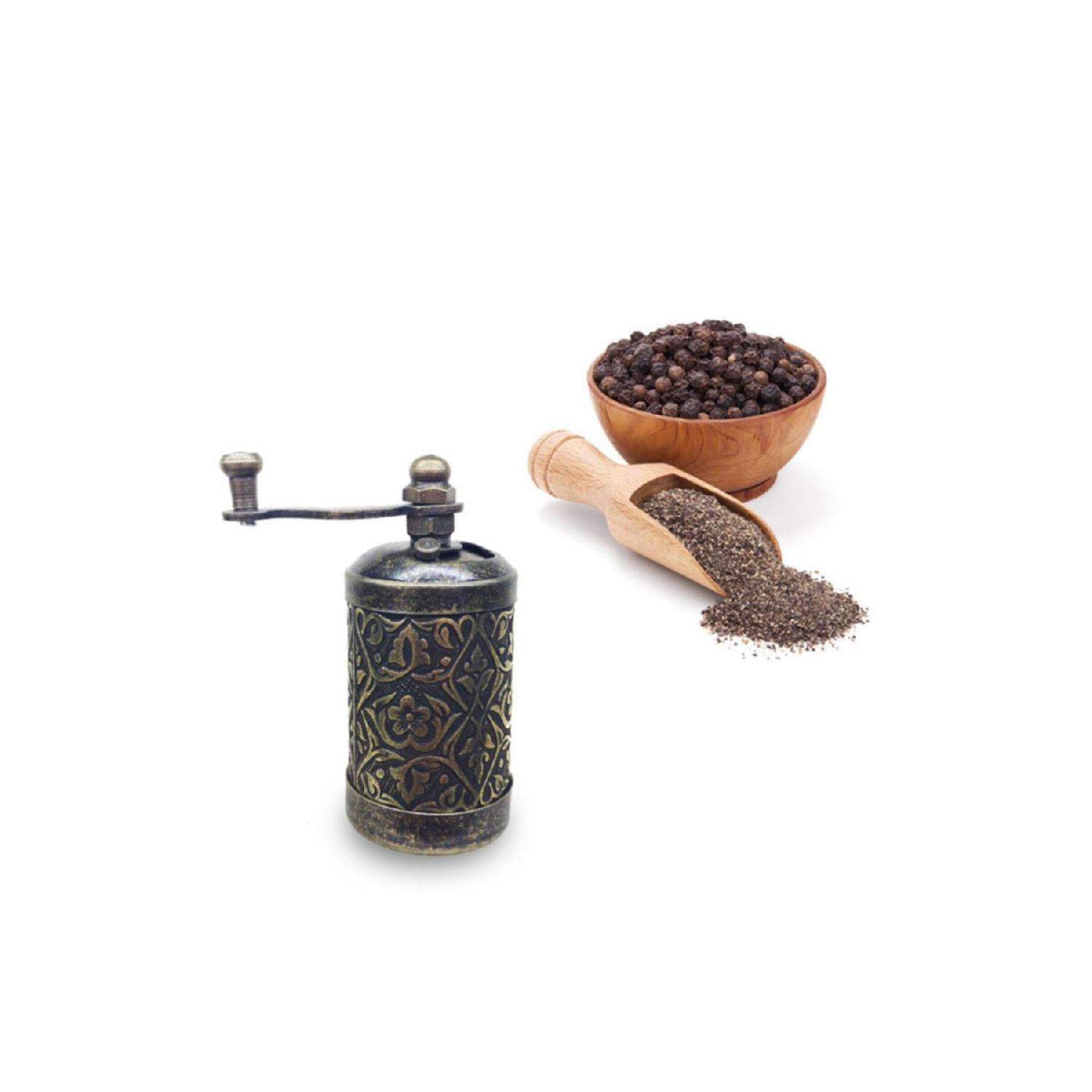 Історія - Ручний млин для чорного перцю Zamak Mini 8 см - Sar Esk 
Історія - Ручний млин для чорного перцю Zamak Mini 8 см - Sar Esk