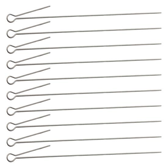 50Pcs Rotating Sequin Steel Wire DIY Modification Sturdy Anti-rust Wear-resistant Accessories Stainless Steel Spinnerbait Fly Hook Wire Long Needle 50pcs
50Pcs Rotating Sequin Steel Wire DIY Modification Sturdy Anti-rust Wear-resistant Accessories Stainless Steel Spinnerbait Fly Hook Wire Long Needle 50pcs