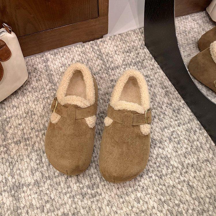 Retro Mori Mao Mao shoes winter new thickened warm belt buckle college style Birkenstock cotton shoes 35
Retro Mori Mao Mao shoes winter new thickened warm belt buckle college style Birkenstock cotton shoes 35
