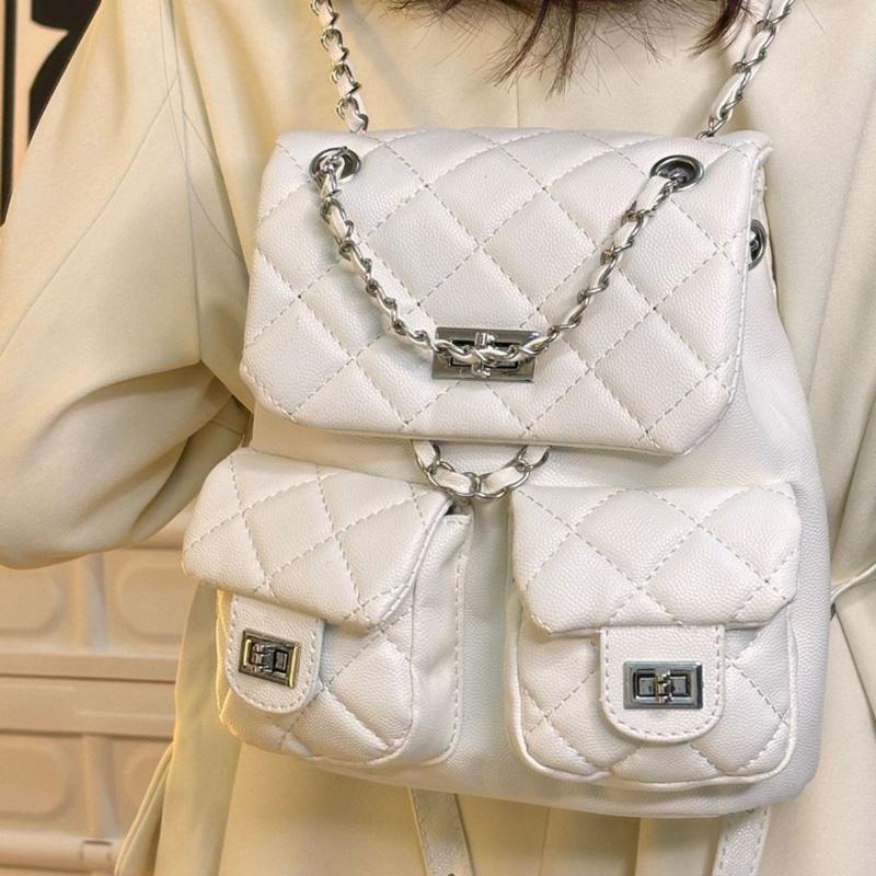 2025 Рюкзак для студенток-коммутеров, маленький свежий ветер, корейский, мини-цепочка, легкий женский рюкзак белый
2025 Рюкзак для студенток-коммутеров, маленький свежий ветер, корейский, мини-цепочка, легкий женский рюкзак белый