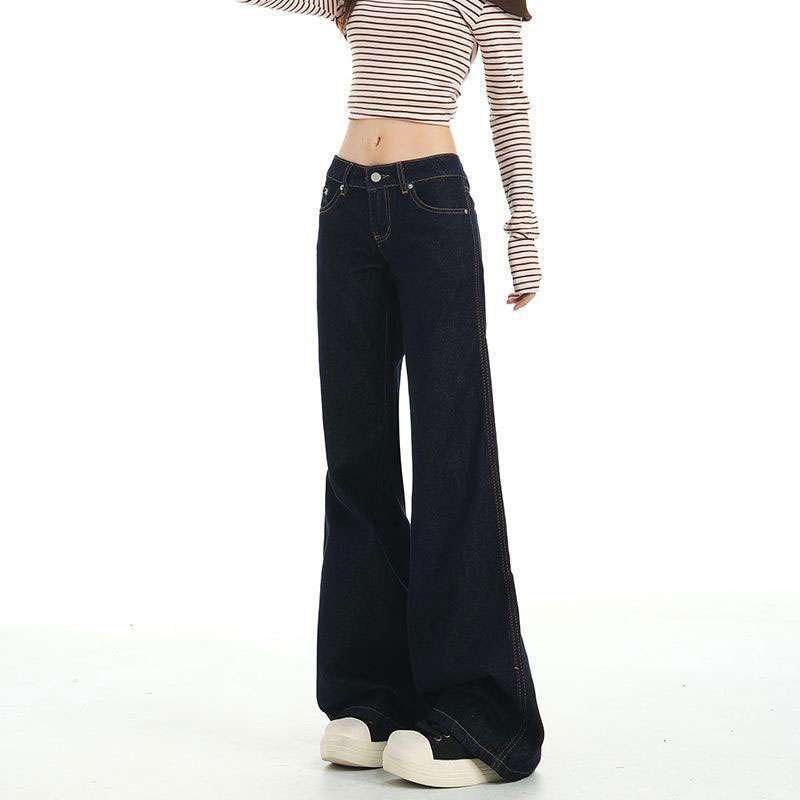 Women s Low-Waist Dark Blue Micro-Flare Jeans, New Autumn Slimming Loose Fit, Not Leg-Clinging Bell-Bottom Style 3XL темно-синий
Women s Low-Waist Dark Blue Micro-Flare Jeans, New Autumn Slimming Loose Fit, Not Leg-Clinging Bell-Bottom Style 3XL темно-синий