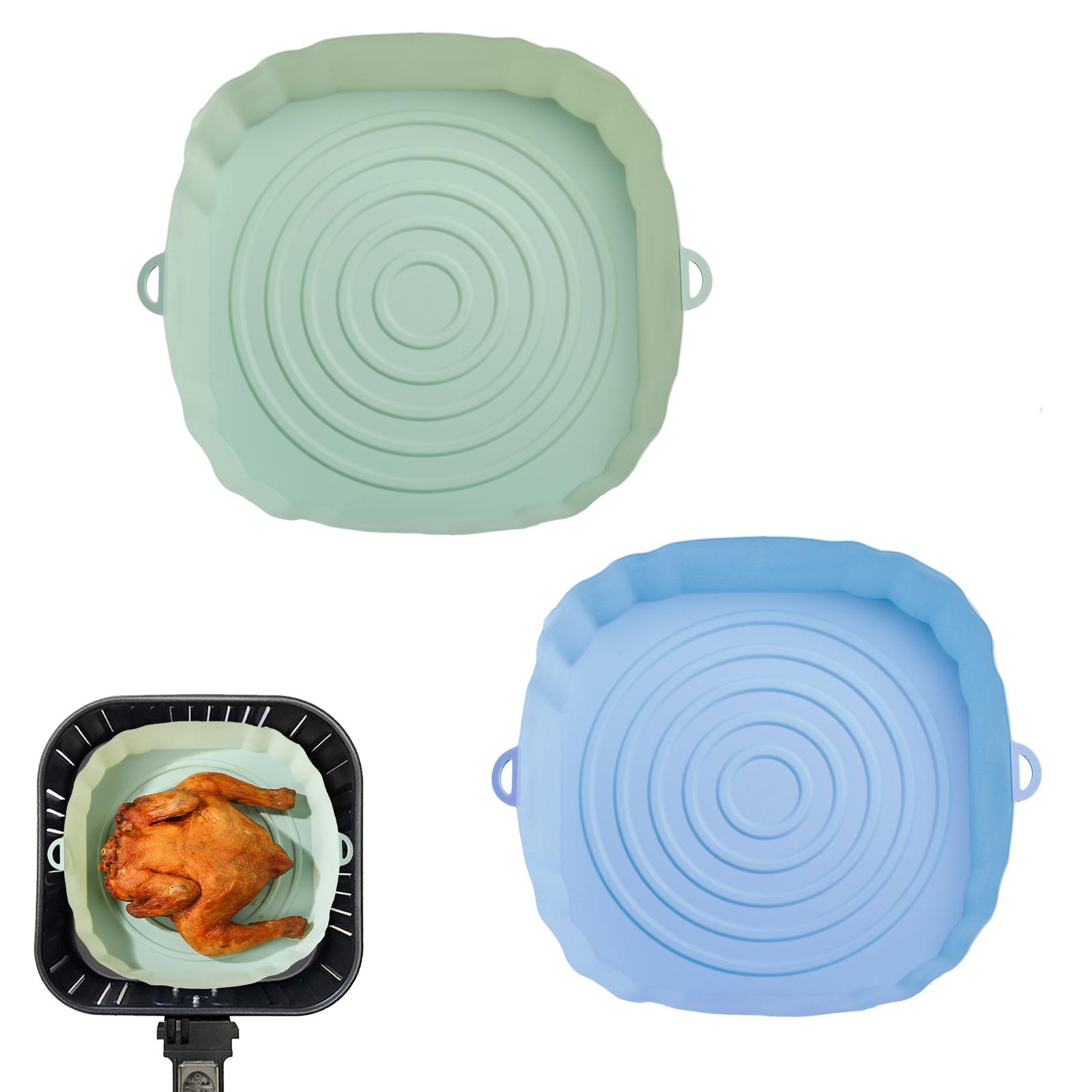 2 шт., силиконовая корзина для фритюрницы, силиконовая форма, противень для выпечки в духовке, корзина для пиццы, жареной курицы, многоразовые аксессуары для вкладышей в сковороду green blue
2 шт., силиконовая корзина для фритюрницы, силиконовая форма, противень для выпечки в духовке, корзина для пиццы, жареной курицы, многоразовые аксессуары для вкладышей в сковороду green blue