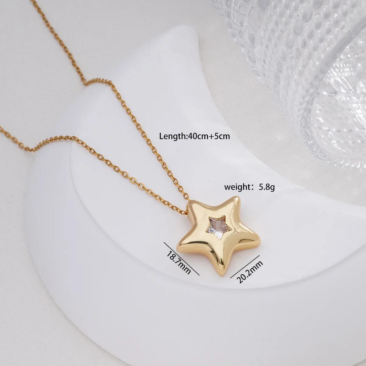 Simple Zircon Heart Star Water Drop Pendant Necklaces for Women Girls Fashion Accessories Stainless Steel Chain Jewelry Gifts
Simple Zircon Heart Star Water Drop Pendant Necklaces for Women Girls Fashion Accessories Stainless Steel Chain Jewelry Gifts
