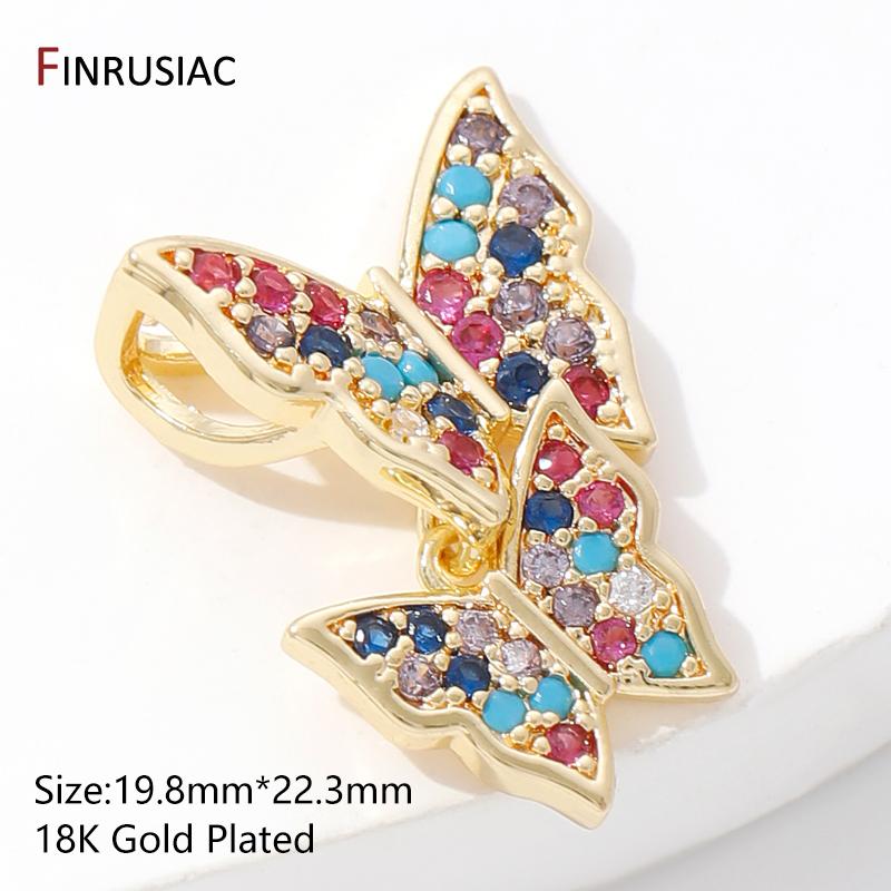Trendy 18K Gold Plated Brass Butterfly Charms Pendants, Inlaid Zircon Pendants For DIY Necklace Making Findings Accessories 1 piece
Trendy 18K Gold Plated Brass Butterfly Charms Pendants, Inlaid Zircon Pendants For DIY Necklace Making Findings Accessories 1 piece