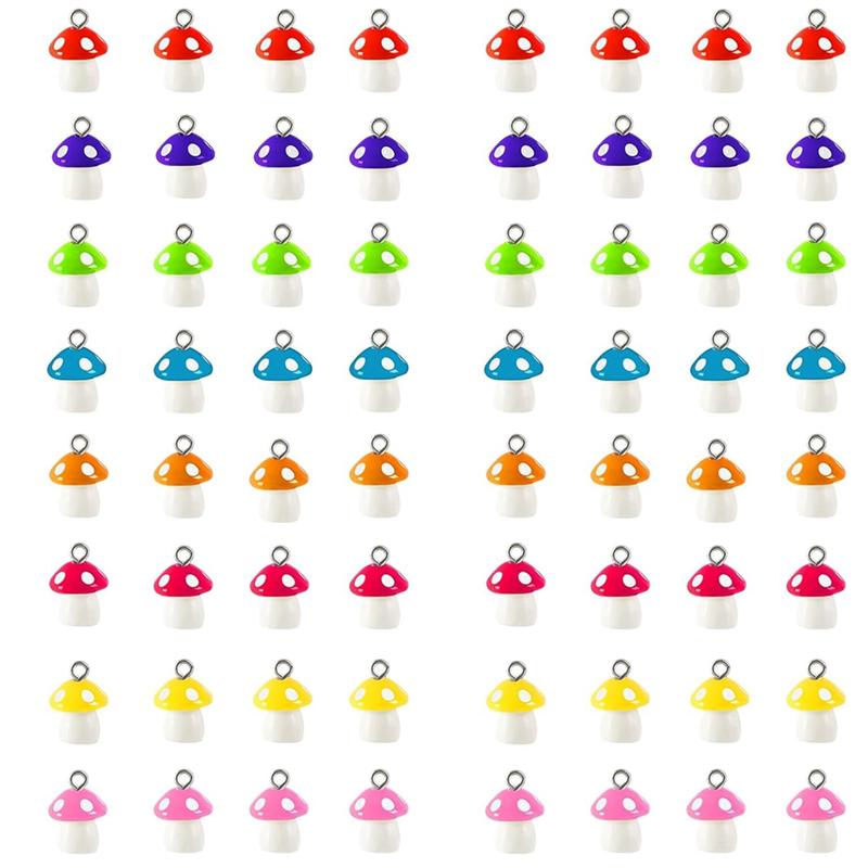 AEE4-Mushroom Charms, 64 Pcs Mushroom Resin Charm Beads Ornament Glow In The Dark Pendant For DIY Bracelet Necklace Making
AEE4-Mushroom Charms, 64 Pcs Mushroom Resin Charm Beads Ornament Glow In The Dark Pendant For DIY Bracelet Necklace Making