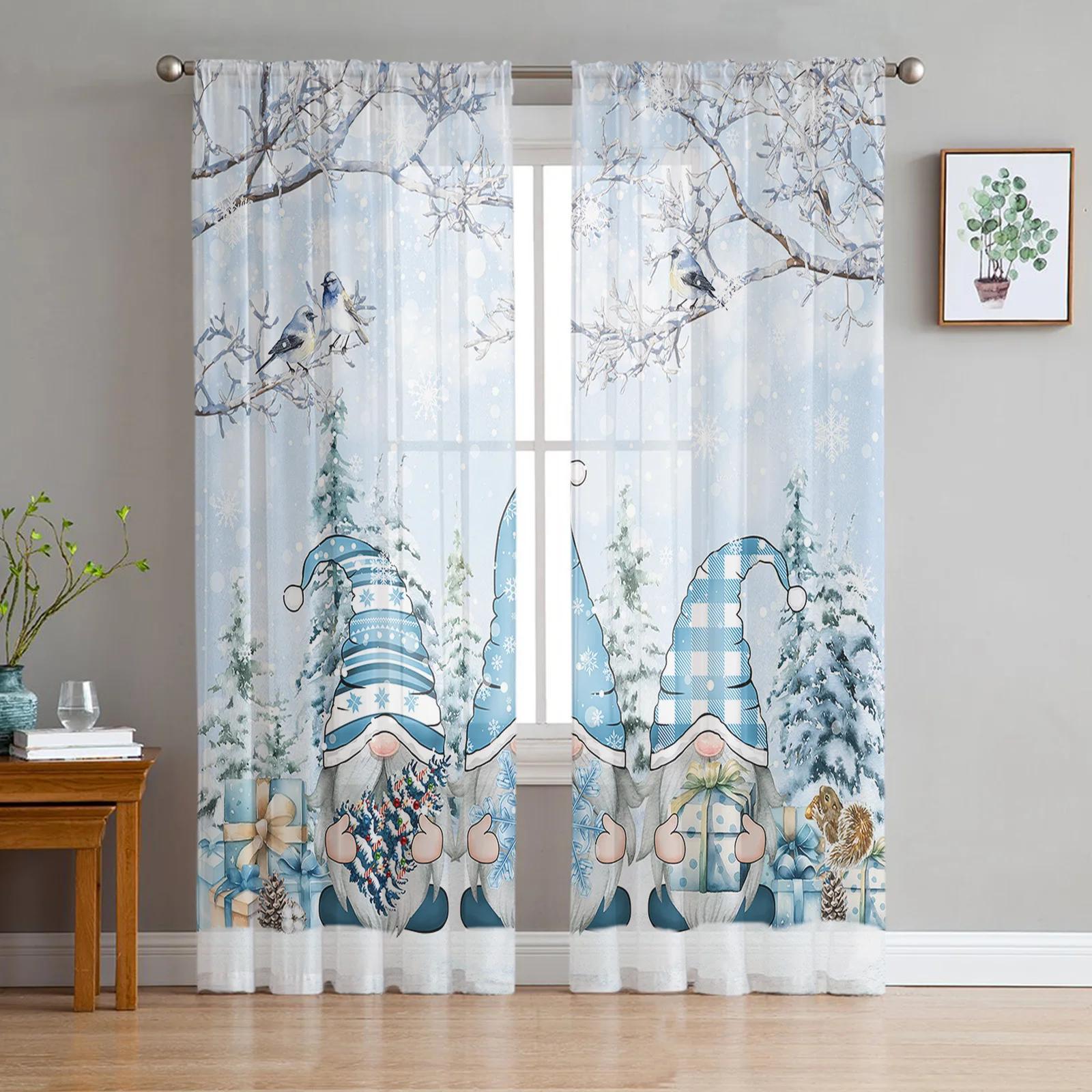 Рождественский снежный пейзаж Снежинки Гном Красная пряжа Шторы для окон Тюль Шторы для гостиной Кухни Окно Прозрачные вуалевые шторы W135 x H115cm x1&Grommet Top
Рождественский снежный пейзаж Снежинки Гном Красная пряжа Шторы для окон Тюль Шторы для гостиной Кухни Окно Прозрачные вуалевые шторы W135 x H115cm x1&Grommet Top