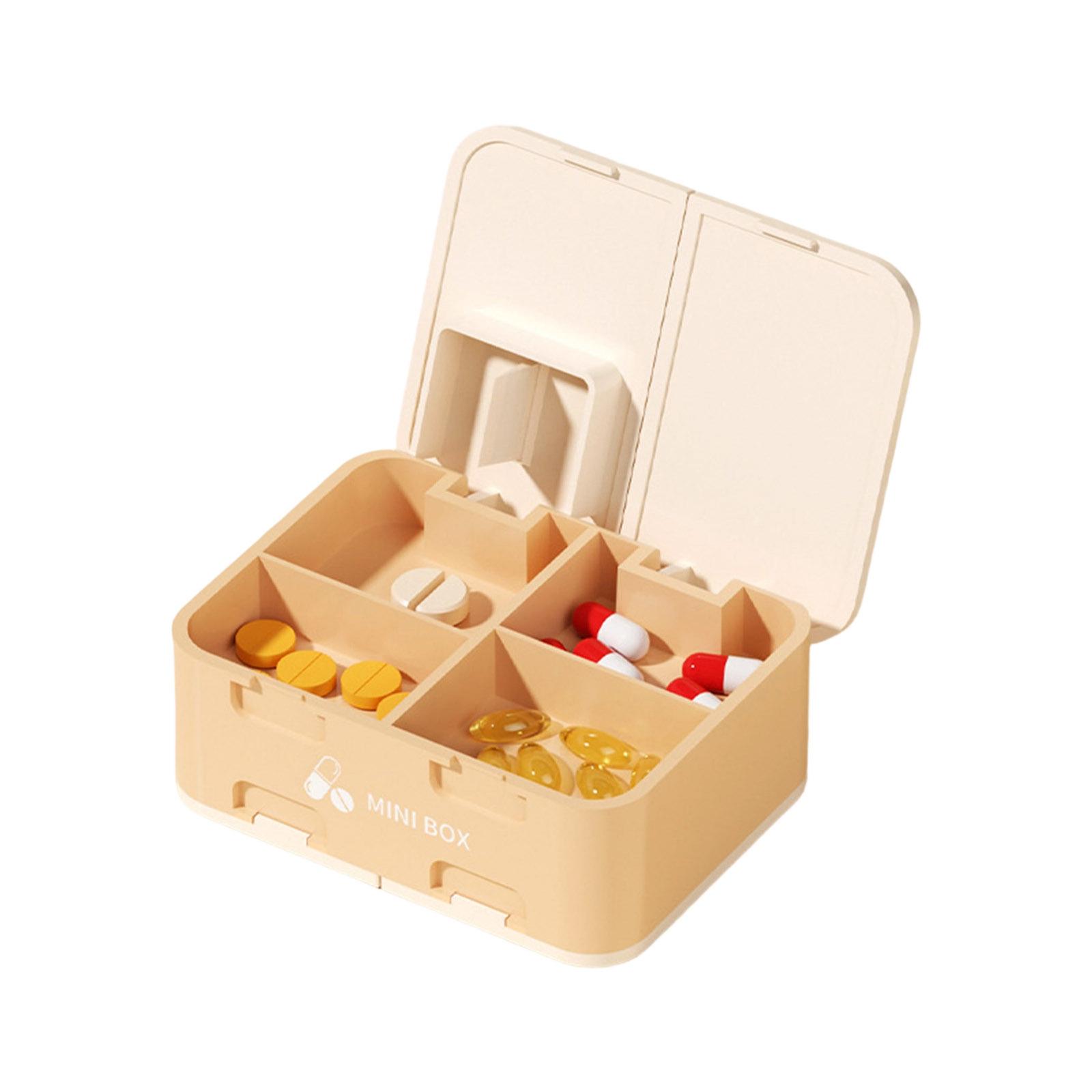 Portable Medicine Organizers With Pills Cutter 2 Layers For Daily Doses Tracking Compact And Secure Storage Solution кавовий
Portable Medicine Organizers With Pills Cutter 2 Layers For Daily Doses Tracking Compact And Secure Storage Solution кавовий