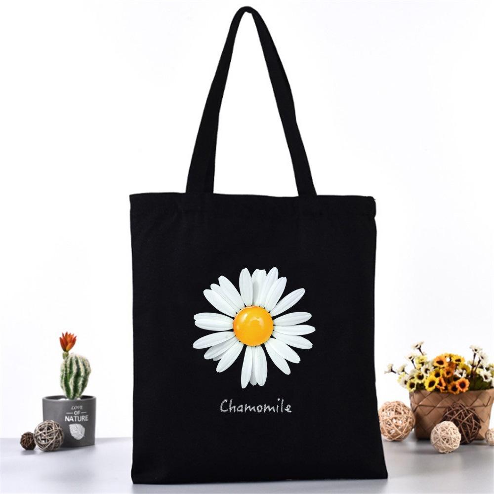Fresh Daisies Black Canvas Bag Eco Single Shoulder Bag Folding Bag Handbag Shopping Bag Commuter School Travel Daily Use Gifts
Fresh Daisies Black Canvas Bag Eco Single Shoulder Bag Folding Bag Handbag Shopping Bag Commuter School Travel Daily Use Gifts