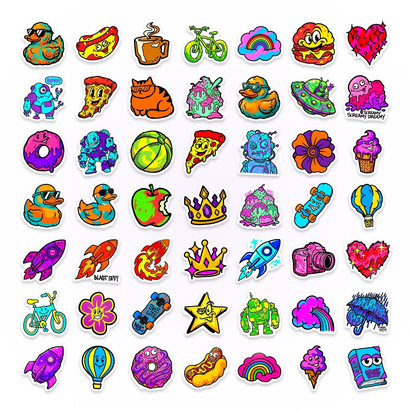 50 Cartoon Street Graffiti Stickers Diy Hand Account Decoration Mobile Phone Case Skateboard Waterproof Stickers
50 Cartoon Street Graffiti Stickers Diy Hand Account Decoration Mobile Phone Case Skateboard Waterproof Stickers