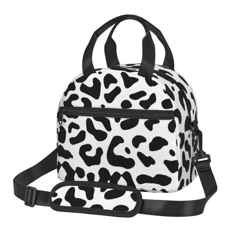 White Leopard Print Insulated Lunch Bag for Picnic Beach Portable Reusable Thermal Bento Tote Bag with Adjustable Shoulder Strap
White Leopard Print Insulated Lunch Bag for Picnic Beach Portable Reusable Thermal Bento Tote Bag with Adjustable Shoulder Strap