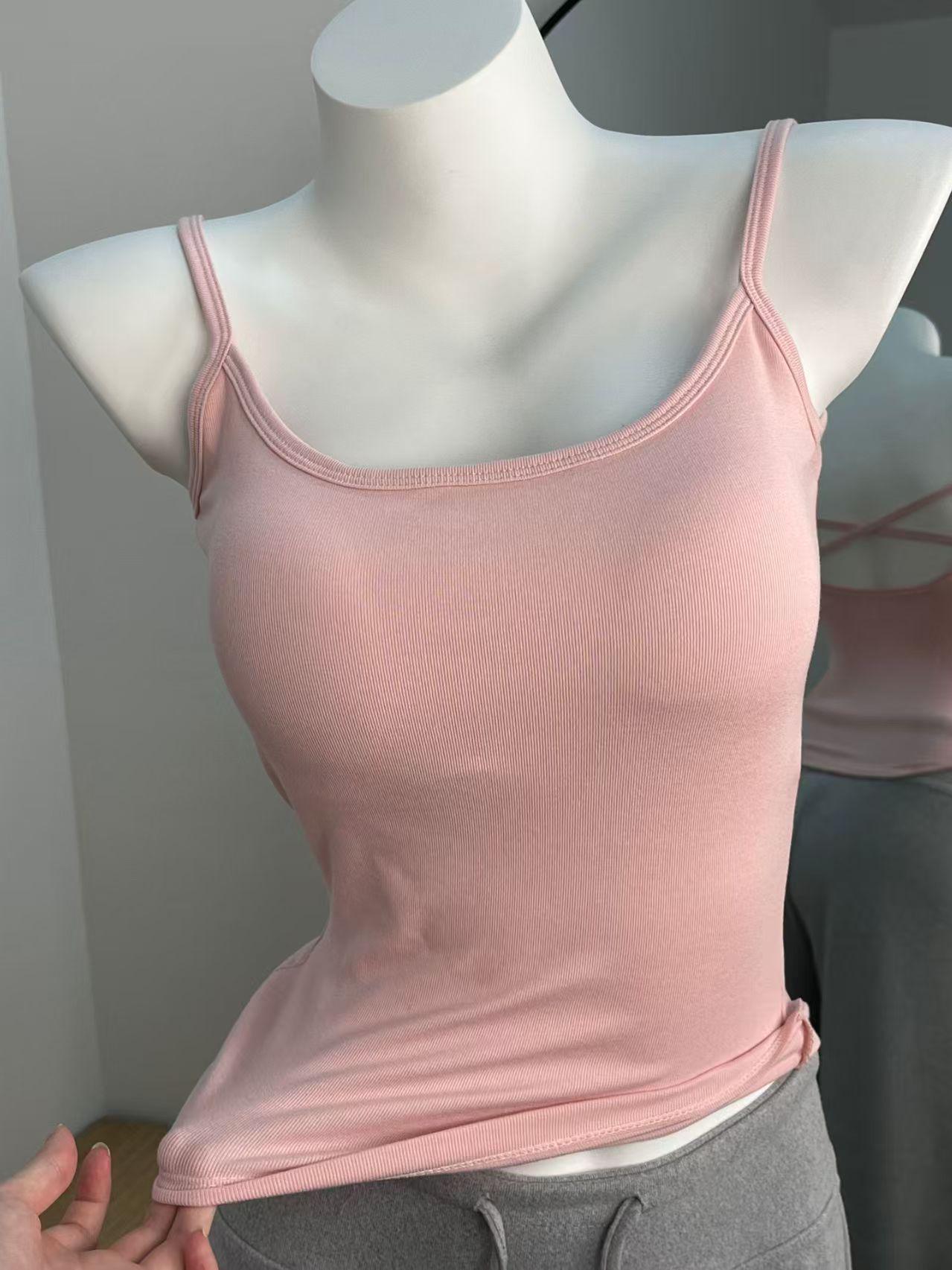 Women s Korean Style Camisole with Chest Pads - Solid Color, Beautiful Back, Versatile Sleeveless Top One Size розовый
Women s Korean Style Camisole with Chest Pads - Solid Color, Beautiful Back, Versatile Sleeveless Top One Size розовый