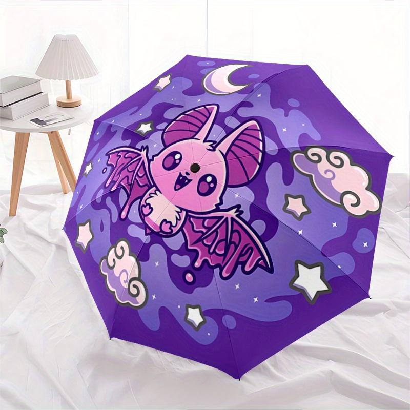 1pc Kawaii Bat Design Cartoon Umbrella, Portable 3-Fold Compact Umbrella, Suitable for Camping, Hiking and Travel, Ideal Easter Birthday Gif
1pc Kawaii Bat Design Cartoon Umbrella, Portable 3-Fold Compact Umbrella, Suitable for Camping, Hiking and Travel, Ideal Easter Birthday Gif