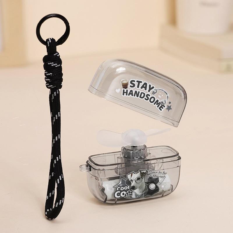 USB Rechargeable Keychain Fan with Soft Blades - Ice Brick Design, Earphone Case Shape 3-Speed 500mAh чёрный
USB Rechargeable Keychain Fan with Soft Blades - Ice Brick Design, Earphone Case Shape 3-Speed 500mAh чёрный