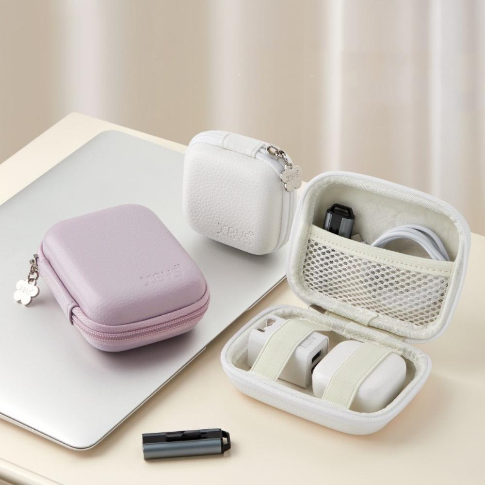 Hard Case Data Cable Storage Bag Leather U Disk Organizer New Organizer Bag Travel White 1
Hard Case Data Cable Storage Bag Leather U Disk Organizer New Organizer Bag Travel White 1