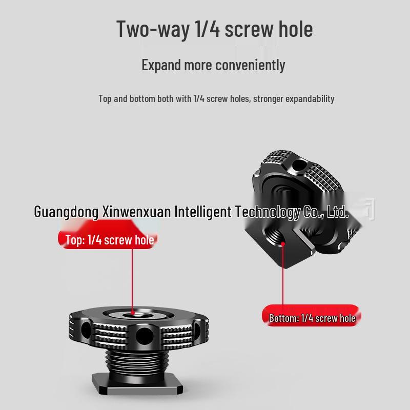 Universal 1/4 Locking Hot Shoe Adapter for Camera Flash and DSLR Photography Accessories
Universal 1/4 Locking Hot Shoe Adapter for Camera Flash and DSLR Photography Accessories