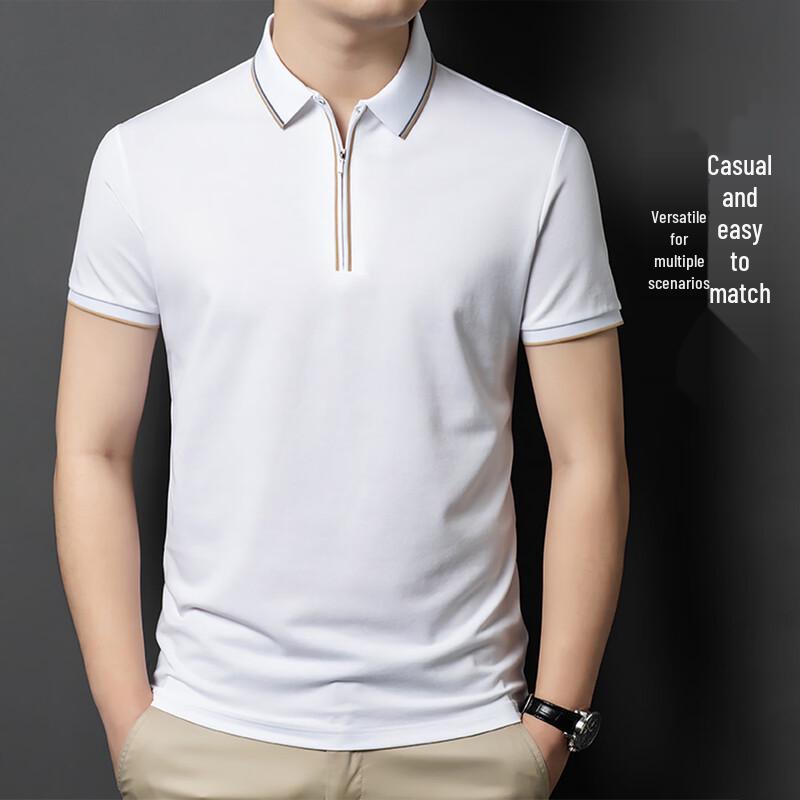 POLOMEISDO Men s Silk-blend Half-Zip Polo Shirt M
POLOMEISDO Men s Silk-blend Half-Zip Polo Shirt M