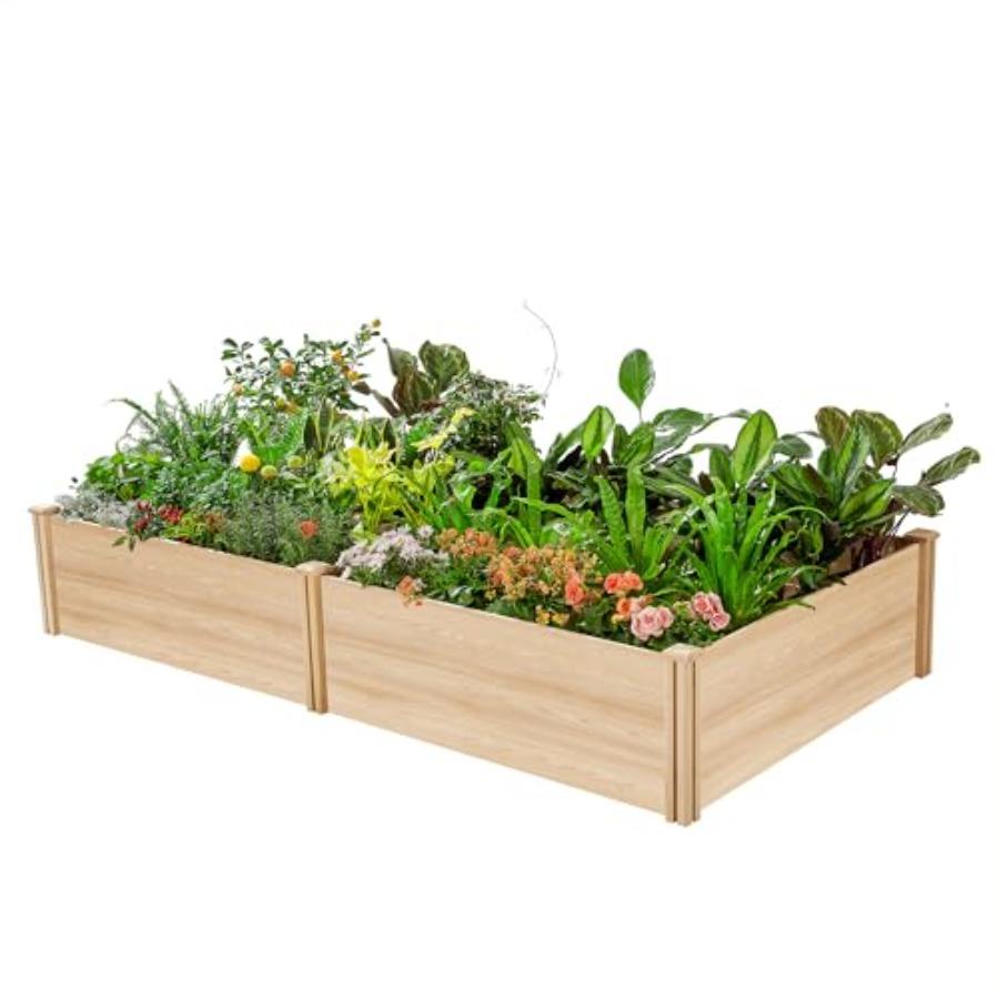 15 Inch Depth 8x4 FT Deep Wooden Raised Garden with Open Base Extra Large Planter Box for Deep-Rooted Plants Ideal for Outdoors United States
15 Inch Depth 8x4 FT Deep Wooden Raised Garden with Open Base Extra Large Planter Box for Deep-Rooted Plants Ideal for Outdoors United States