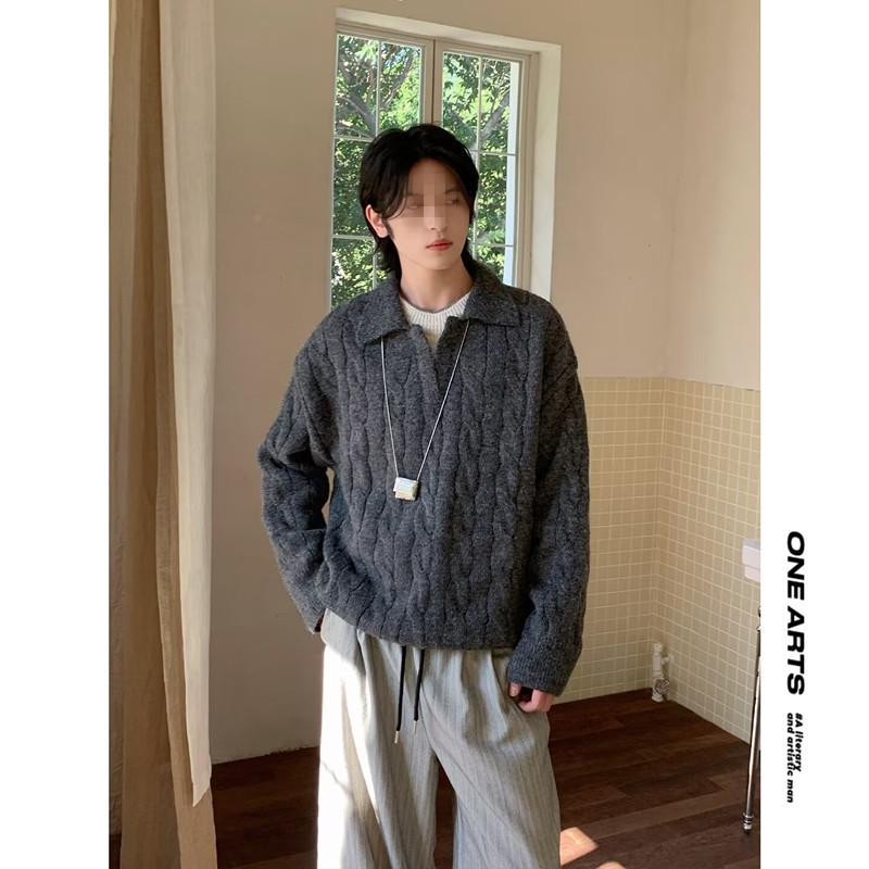 Men s Autumn Loose Fit Faux Two-Piece Collar Knit Sweater - Korean Old Money Style Pullover Polo Shirt XXL темно-сірий
Men s Autumn Loose Fit Faux Two-Piece Collar Knit Sweater - Korean Old Money Style Pullover Polo Shirt XXL темно-сірий