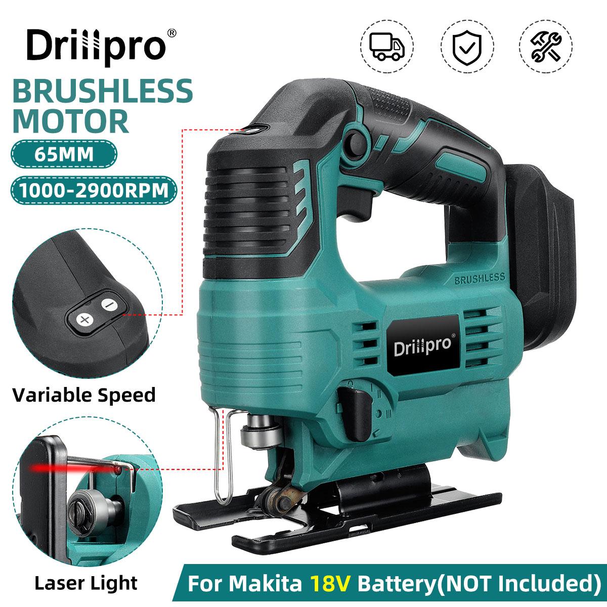 Drillpro 4 угла, 2900 об/мин, 65 мм, 18 В, бесщеточный лобзик, электрический лобзик, регулируемая лобзиковая пила, деревообрабатывающий светодиодный электроинструмент
Drillpro 4 угла, 2900 об/мин, 65 мм, 18 В, бесщеточный лобзик, электрический лобзик, регулируемая лобзиковая пила, деревообрабатывающий светодиодный электроинструмент