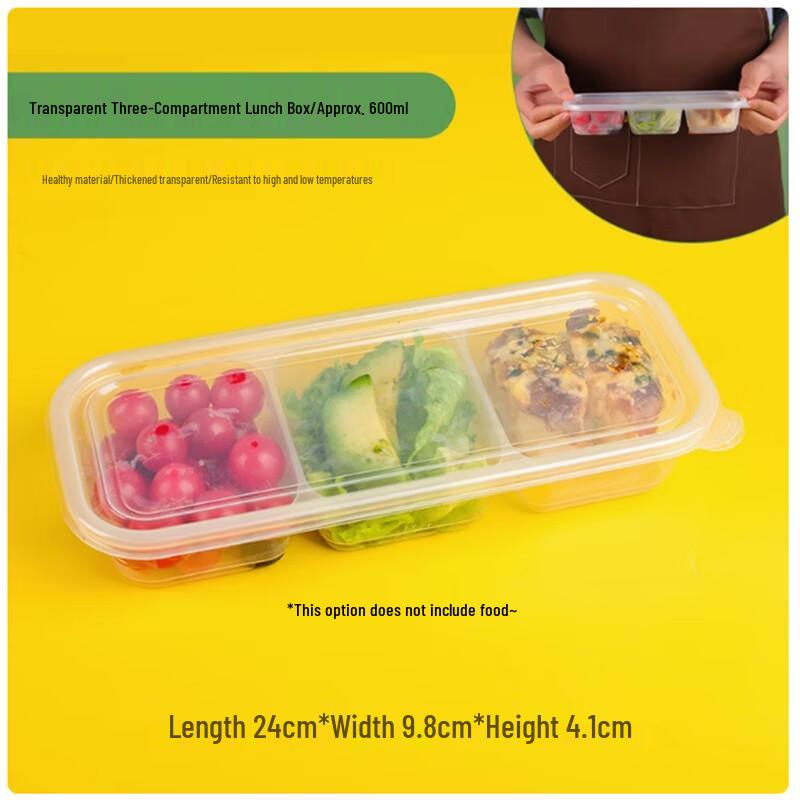 Disposable Transparent Compartment Meal Boxes with Lids
Disposable Transparent Compartment Meal Boxes with Lids