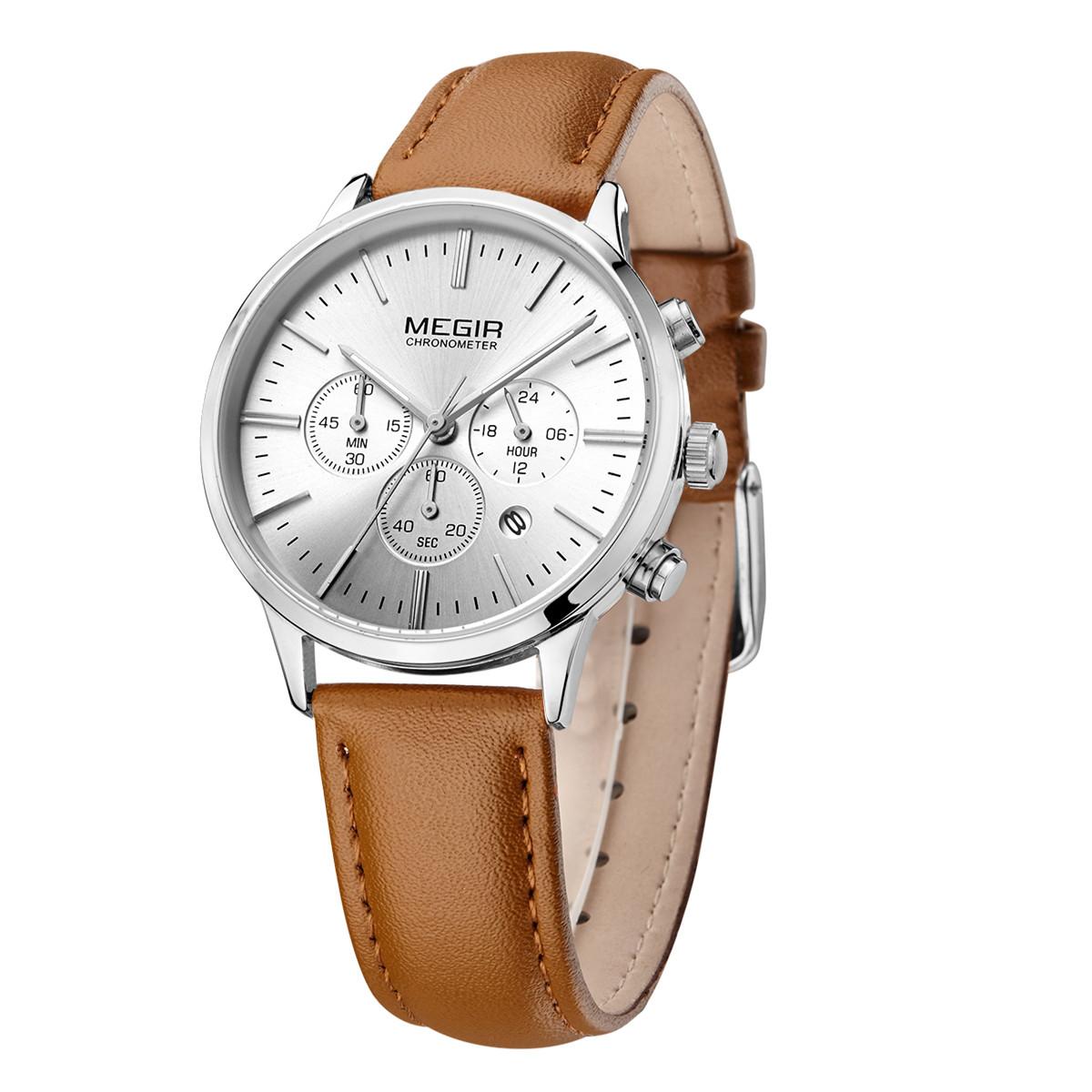 Женские кварцевые часы MEGIR белый/коричневый
Женские кварцевые часы MEGIR белый/коричневый