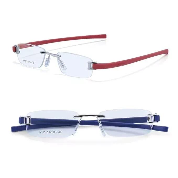 RSINC Combo Rimless Frame eyeglass For Unisex Silver Red - Silver Blue Tag A1 JL156426808328
RSINC Combo Rimless Frame eyeglass For Unisex Silver Red - Silver Blue Tag A1 JL156426808328