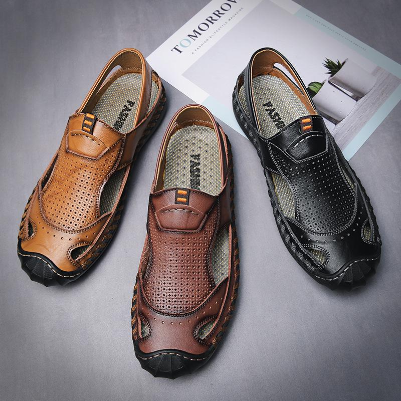 Summer cowhide bag head men s sandals genuine leather driving summer leather sandals soft sole non-slip beach hollow hole tide 38 чёрный
Summer cowhide bag head men s sandals genuine leather driving summer leather sandals soft sole non-slip beach hollow hole tide 38 чёрный