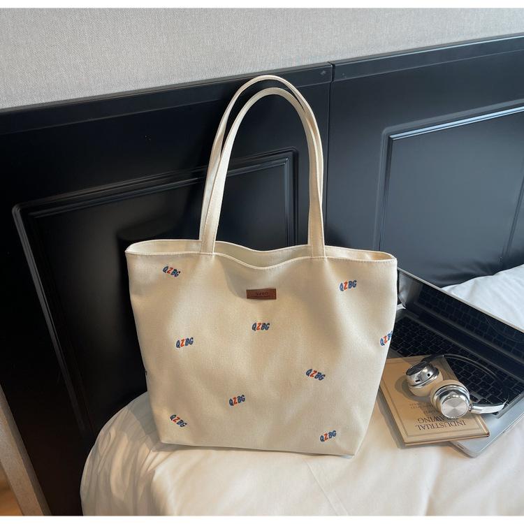 Large capacity canvas bag women s 2025 new trendy embroidery handbag simple casual student shoulder bag tote bag бежевый
Large capacity canvas bag women s 2025 new trendy embroidery handbag simple casual student shoulder bag tote bag бежевый