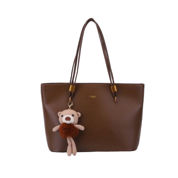 Retro Style Large Capacity Tote Bag Soft Faux Leather Shoulder Handbag with Zipper Closure for Daily Commute 40*27*12cm коричневий
Retro Style Large Capacity Tote Bag Soft Faux Leather Shoulder Handbag with Zipper Closure for Daily Commute 40*27*12cm коричневий