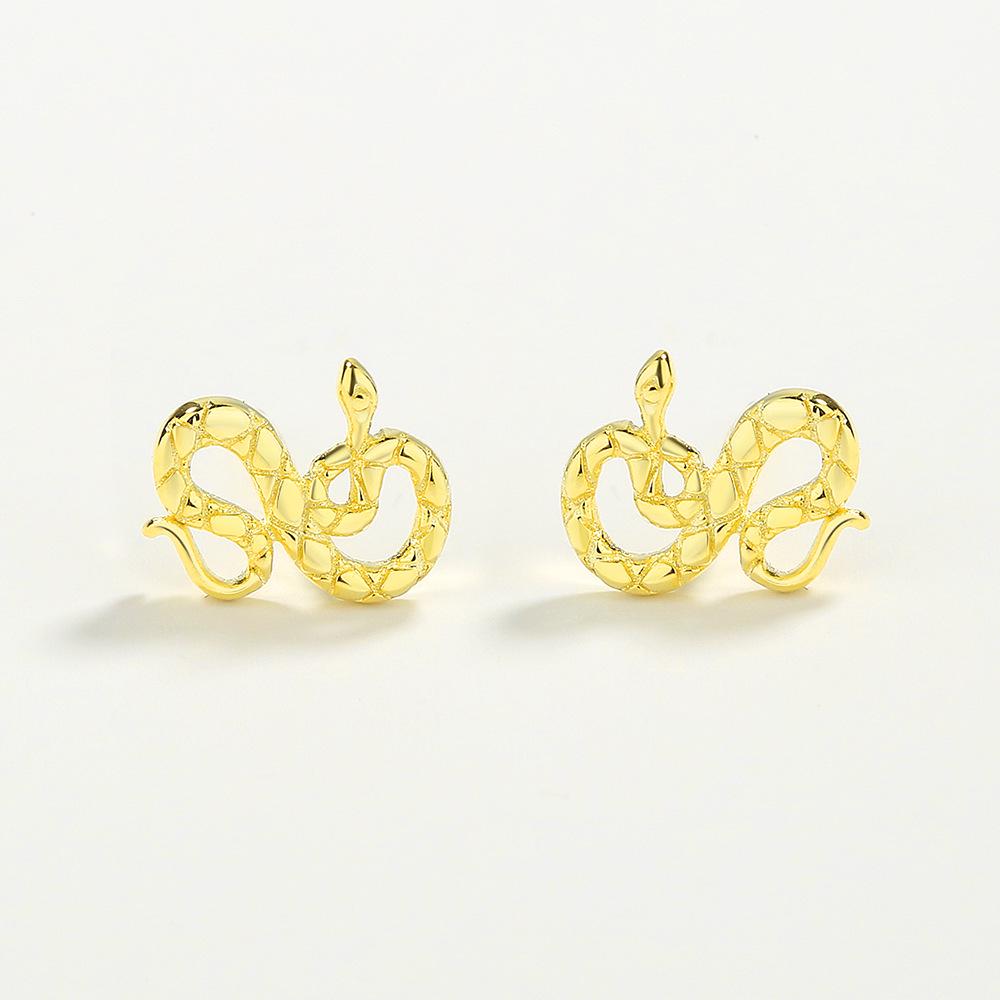 S925 Sterling Silver Snake Earrings with Zircon - Bold Jewelry Gift for Women 925 Silver
S925 Sterling Silver Snake Earrings with Zircon - Bold Jewelry Gift for Women 925 Silver