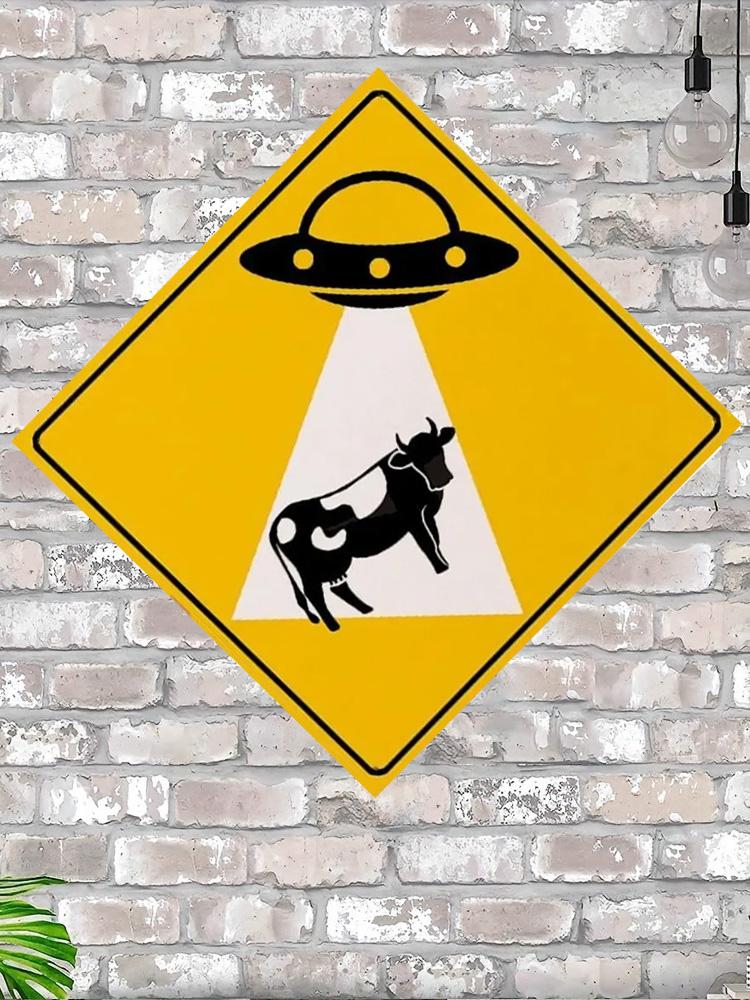 Funny UFO Abducting Cow Metal Tin Sign 20x20 cm Home Wall Decor
Funny UFO Abducting Cow Metal Tin Sign 20x20 cm Home Wall Decor