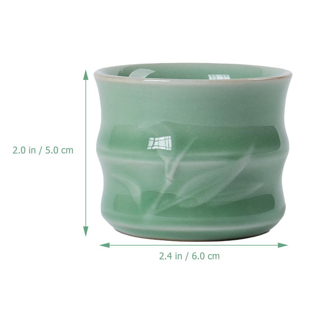 4Pcs Celadon Gourmet Teacup Set Ceramic Tea Cup Lightweight Smooth Finish Round Edge Easy Clean for Tea Lovers Gift Home Decor світло-зелений колір
4Pcs Celadon Gourmet Teacup Set Ceramic Tea Cup Lightweight Smooth Finish Round Edge Easy Clean for Tea Lovers Gift Home Decor світло-зелений колір