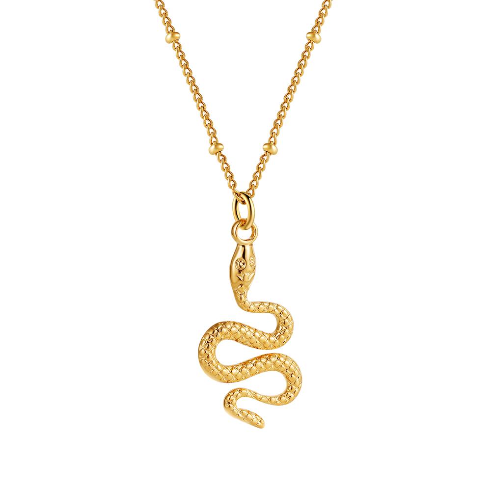 New Trendy Gold Color Cross Butterfly Snake Pendant Necklace for Women Creative Chain Collar Neckalces Stainless Steel Zircon 45cm
New Trendy Gold Color Cross Butterfly Snake Pendant Necklace for Women Creative Chain Collar Neckalces Stainless Steel Zircon 45cm