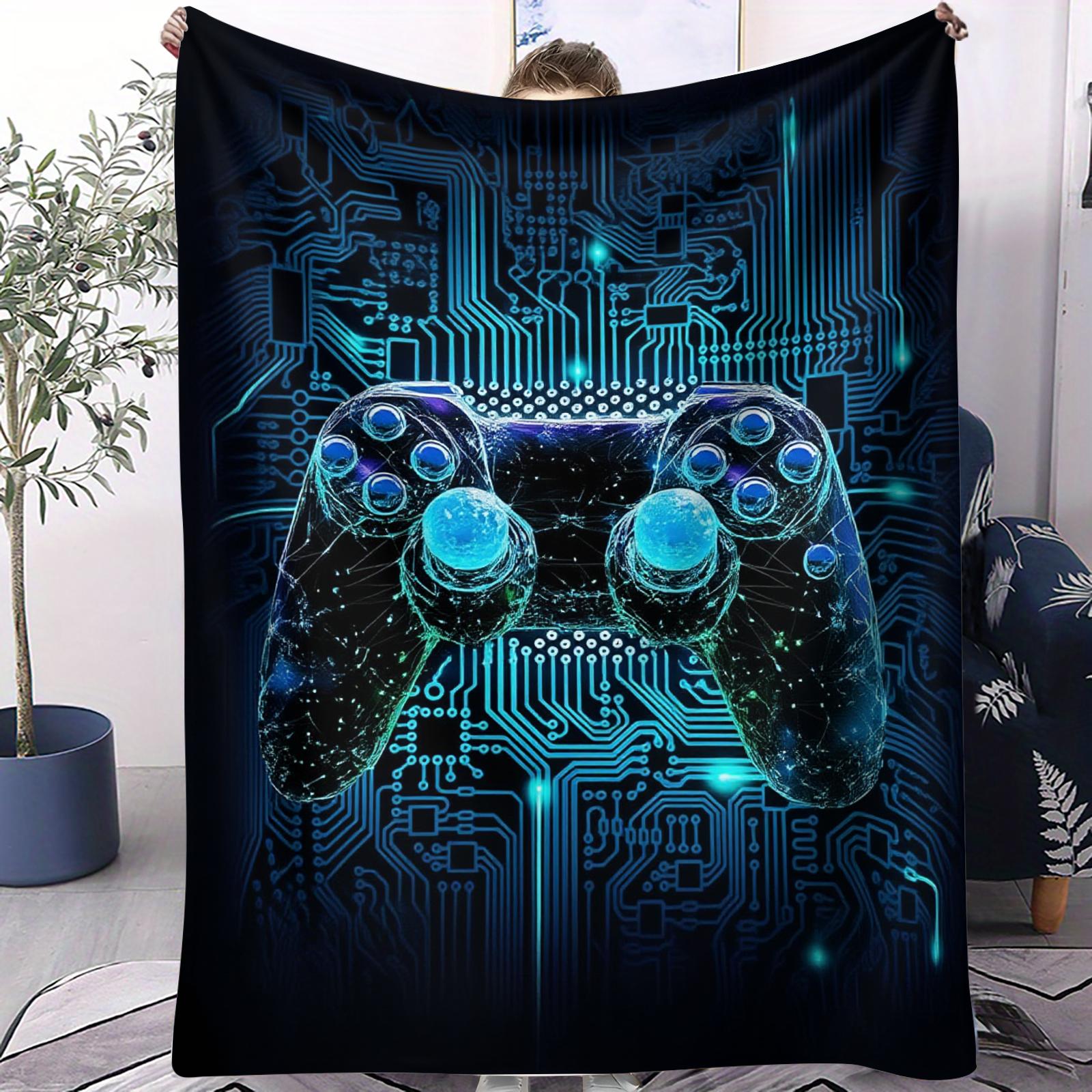 Cyber Neon Game Controller Fleece Throw Blanket Warm Soft Street Trend Plush for Girls Boys Bedroom for Living Room Home Decor 75x100cm (30x40inch)
Cyber Neon Game Controller Fleece Throw Blanket Warm Soft Street Trend Plush for Girls Boys Bedroom for Living Room Home Decor 75x100cm (30x40inch)