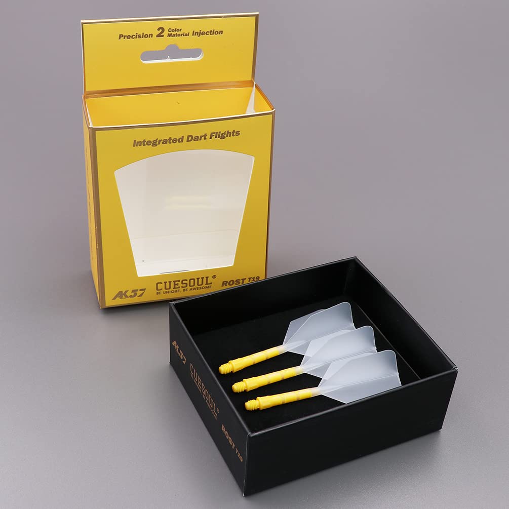 CUESOUL ROST T19 Shaft Integrated Flight Big Wing Clear Flight Yellow M Set of 3 Shape, Two-Tone Color, + Shaft, Size, (CS-AK579-5M)
CUESOUL ROST T19 Shaft Integrated Flight Big Wing Clear Flight Yellow M Set of 3 Shape, Two-Tone Color, + Shaft, Size, (CS-AK579-5M)