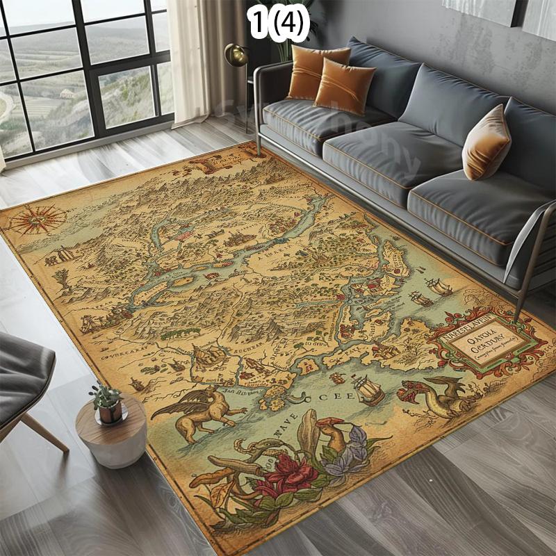 Vintage Antique World Map Pattern Non-Slip Area Rug Soft Washable Floor Carpet for Living Room Bedroom Home Decoration 40X60CM
Vintage Antique World Map Pattern Non-Slip Area Rug Soft Washable Floor Carpet for Living Room Bedroom Home Decoration 40X60CM