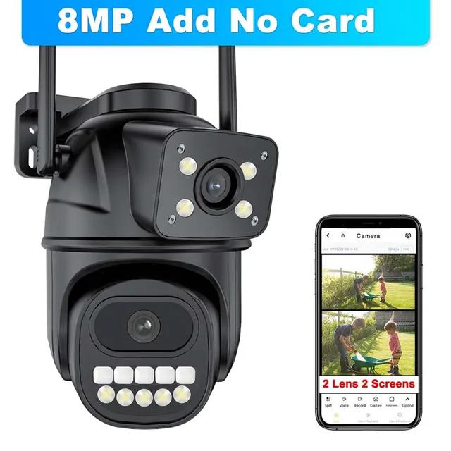 6K 12MP Wifi Surveillance 8X Zoom Lens Three Screens PTZ Security Smart Auto Tracking CCTV IP Video Camera 8MP Cam No Card
6K 12MP Wifi Surveillance 8X Zoom Lens Three Screens PTZ Security Smart Auto Tracking CCTV IP Video Camera 8MP Cam No Card
