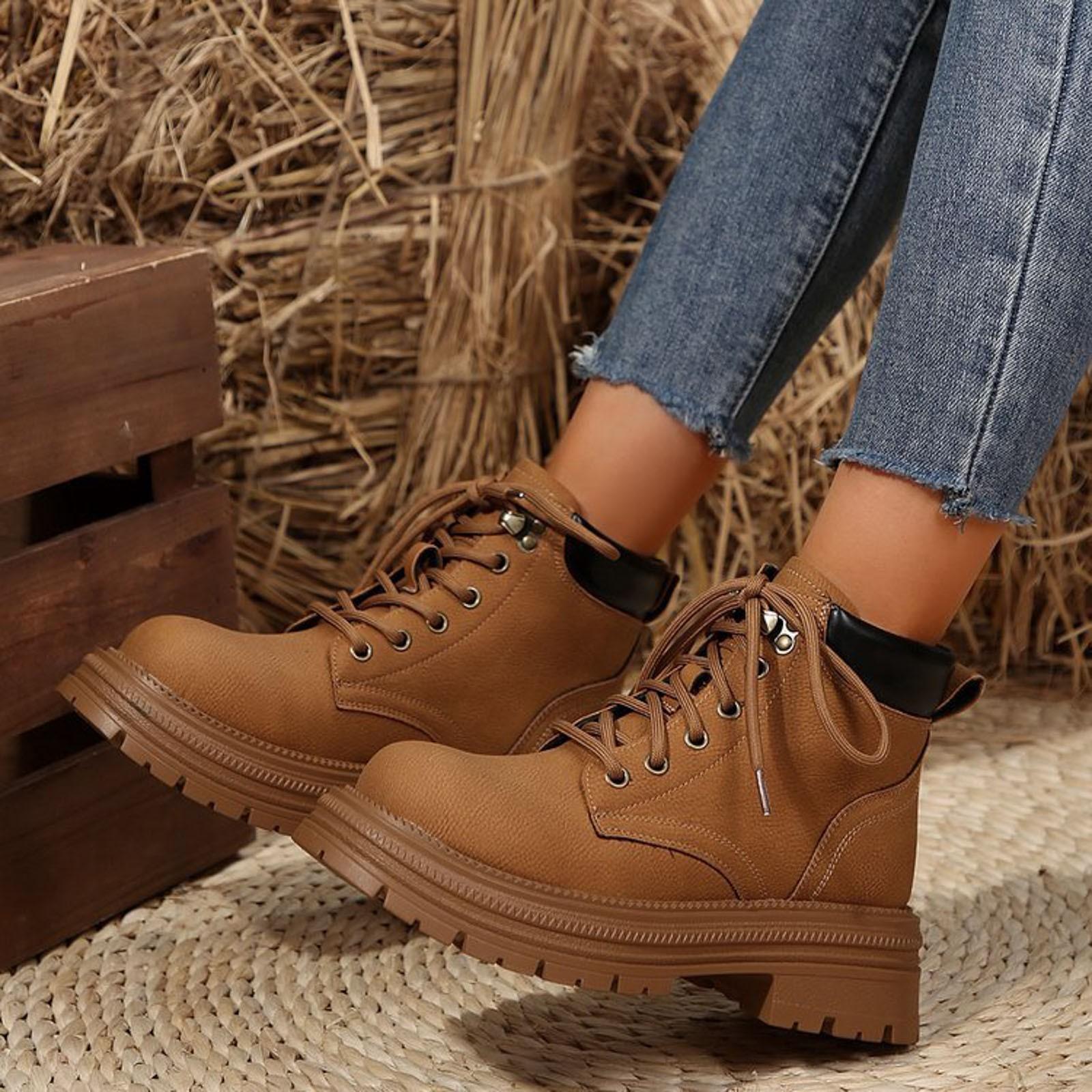 Lg Boots For Women Wide Calf Women S Fashiable Lace Up Thick Soled Round Toe All Mid Thick Boot Socks For Women Mid Calf 36 коричневый
Lg Boots For Women Wide Calf Women S Fashiable Lace Up Thick Soled Round Toe All Mid Thick Boot Socks For Women Mid Calf 36 коричневый