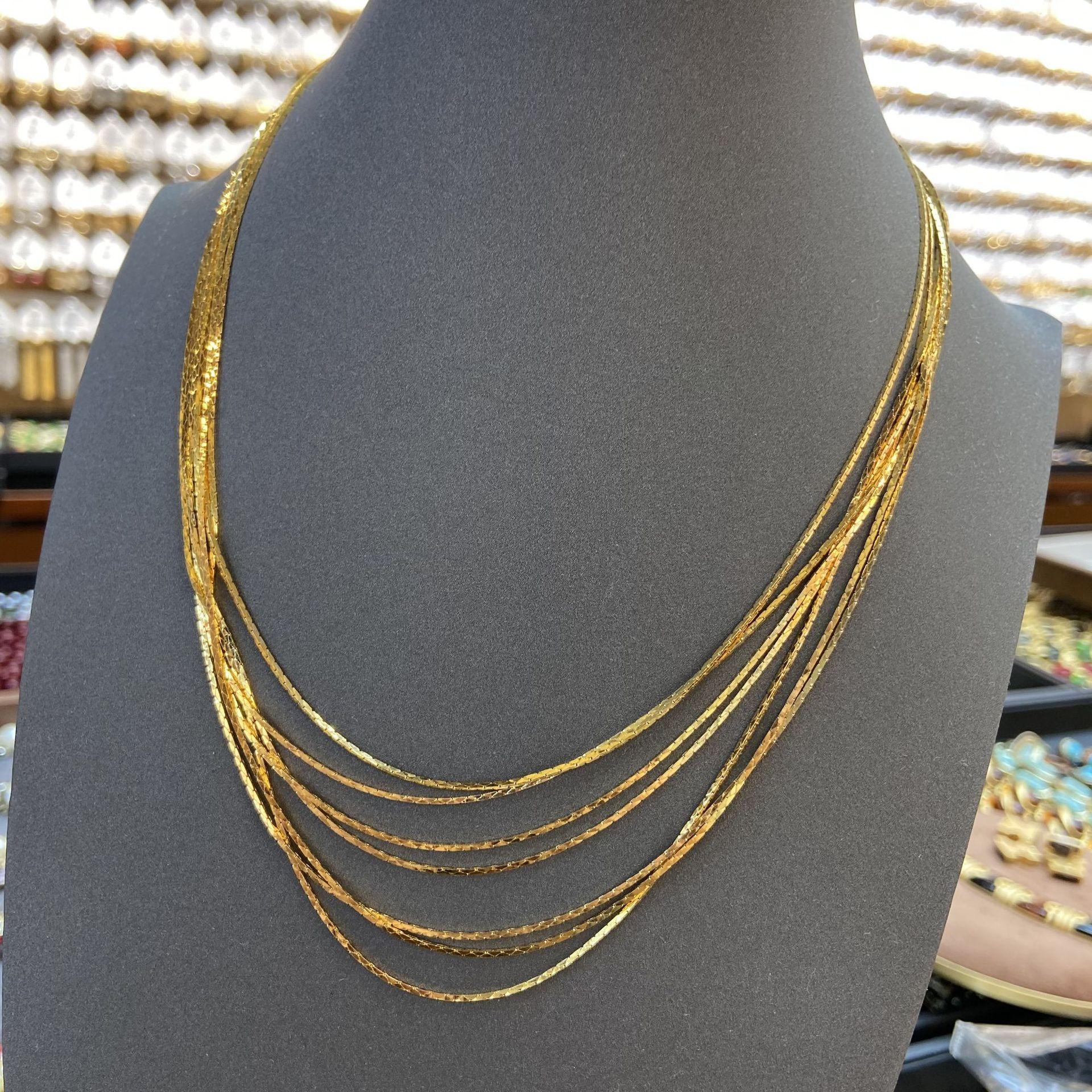 Medieval Gold Multi-Layer Fringed Necklace, Light Luxury Niche Women S Decorative Collarbone Chain, French Retro Chain Necklace
Medieval Gold Multi-Layer Fringed Necklace, Light Luxury Niche Women S Decorative Collarbone Chain, French Retro Chain Necklace