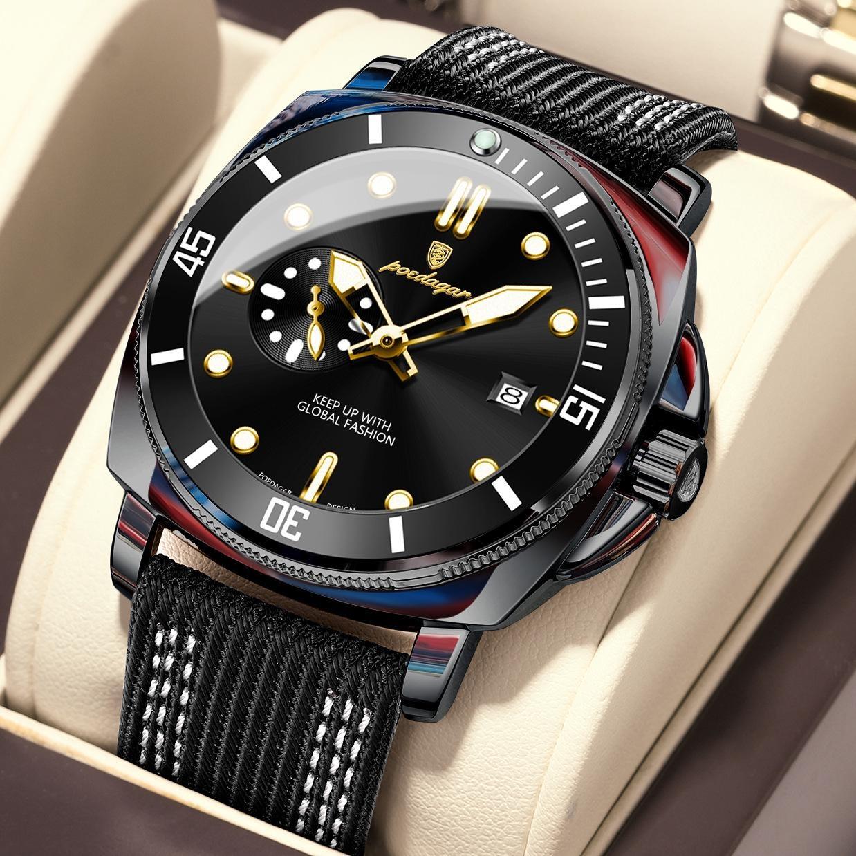 POEDAGAR Original Luxury Men s Watches Luminous Waterproof Date Business Watch Men Nylon Leather Fashion Quartz Man Wristwatch чорний
POEDAGAR Original Luxury Men s Watches Luminous Waterproof Date Business Watch Men Nylon Leather Fashion Quartz Man Wristwatch чорний
