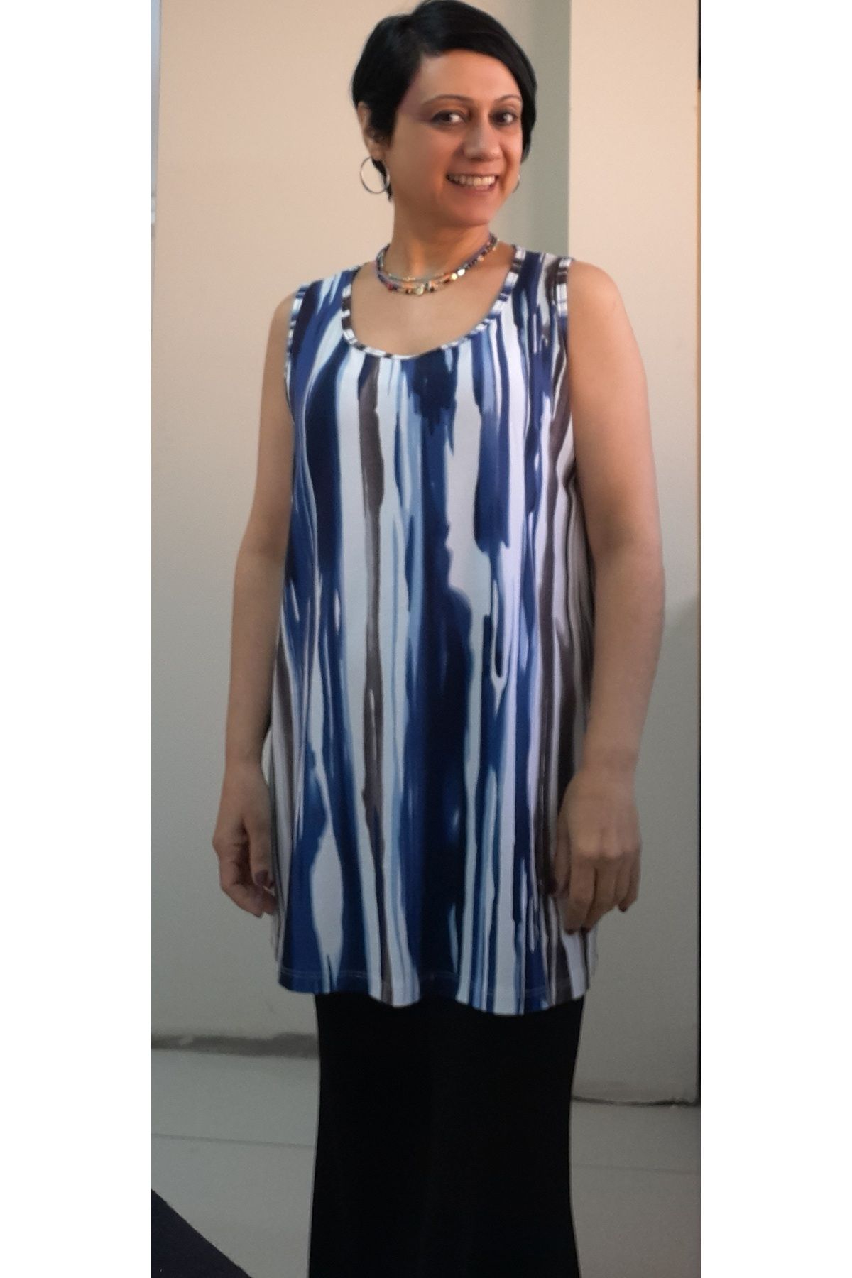 Women s Style Big Size T-Shirt Blue And White Colored Thick Strap Combed Cotton Viscose T-Shirt 2XL/3XL
Women s Style Big Size T-Shirt Blue And White Colored Thick Strap Combed Cotton Viscose T-Shirt 2XL/3XL
